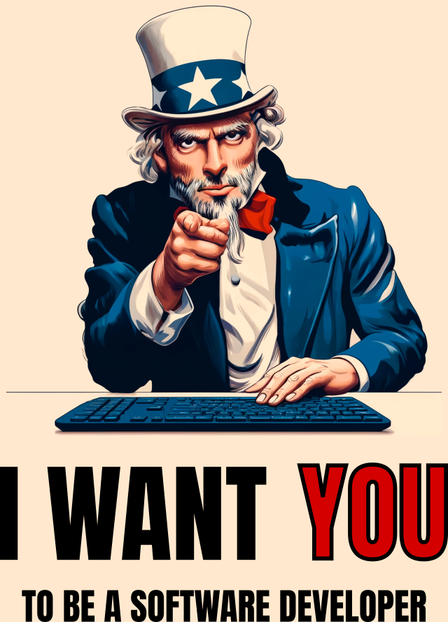 I want YOU to be software developer